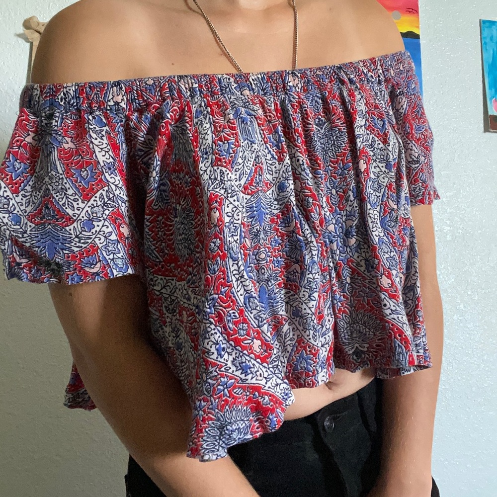 Bohemian Flowy Crop Top